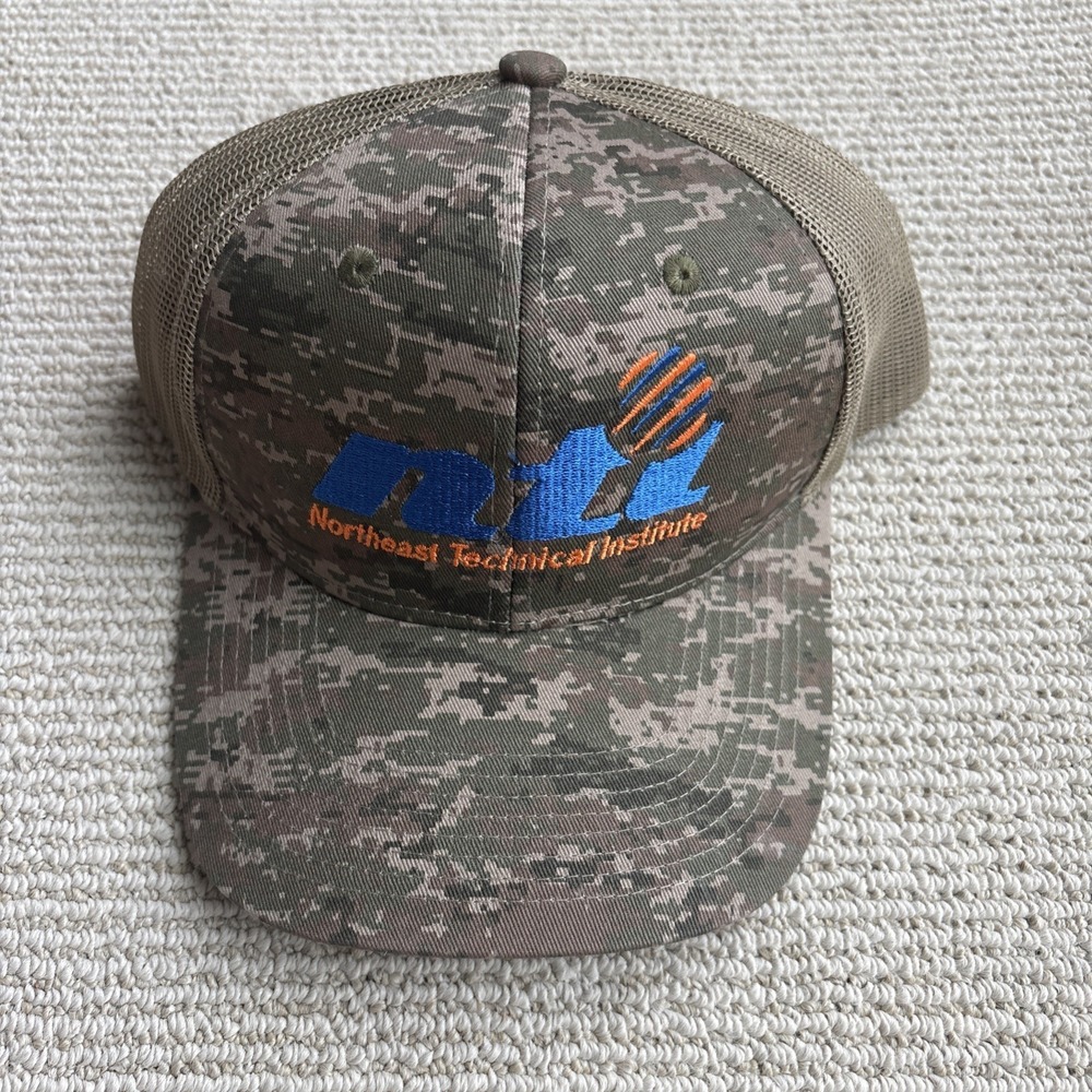 NTI Northeast Technical Institute Maine Meshback SnapBack Baseball Hat Cap